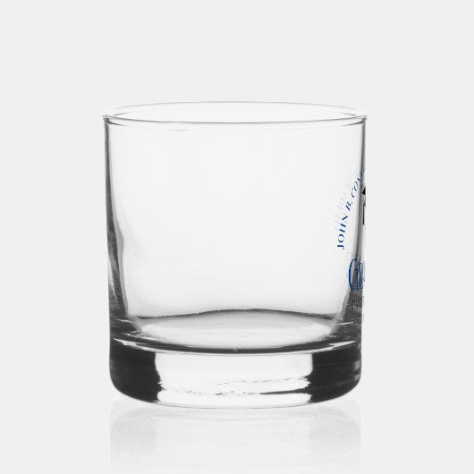 Blue Dental School Custom Tandarts Afstuderen Whisky Glas (Rechts)