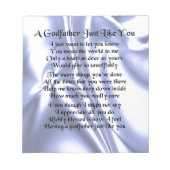 Blue Design Godfather Poem Notitieblok (Voorkant)