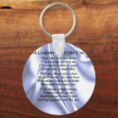 Blue Design Godfather Poem Sleutelhanger (Voorkant)