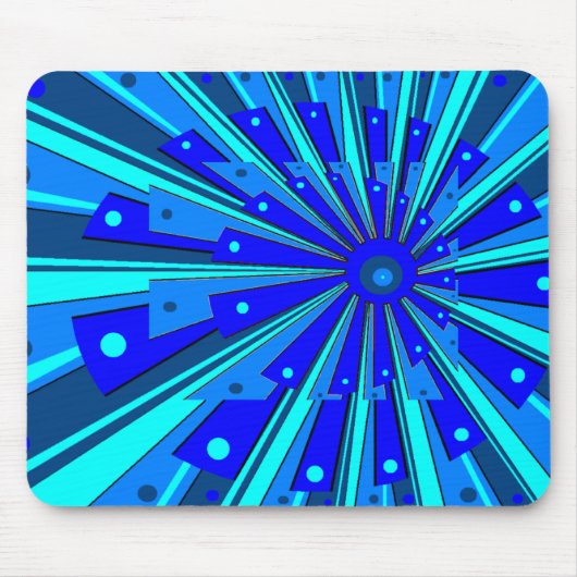 Blue Design Mousepad Muismat (Voorkant)