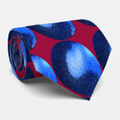 Blue Design Stropdas (Opgerold)