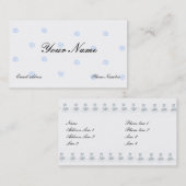 Blue Designer Business en Profile Cards Sjabloon Visitekaartje (Voorkant / Achterkant)