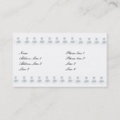 Blue Designer Business en Profile Cards Sjabloon Visitekaartje (Achterkant)