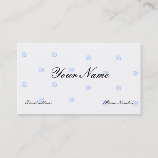 Blue Designer Business en Profile Cards Sjabloon Visitekaartje (Voorkant)
