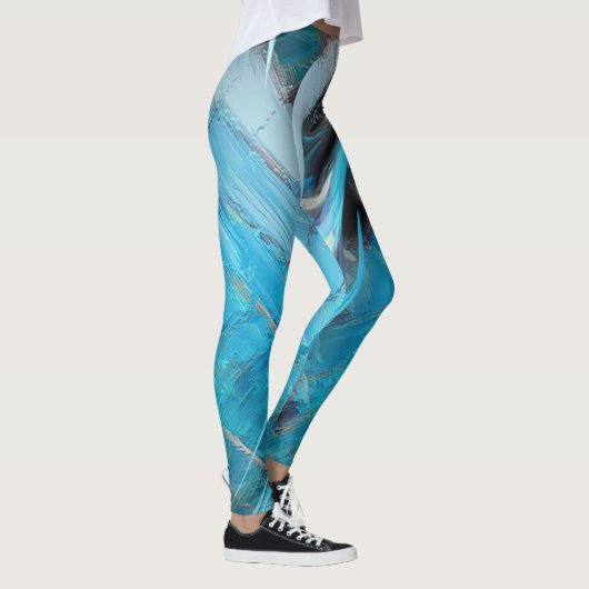 Blue Designer Leggings (Rechts)