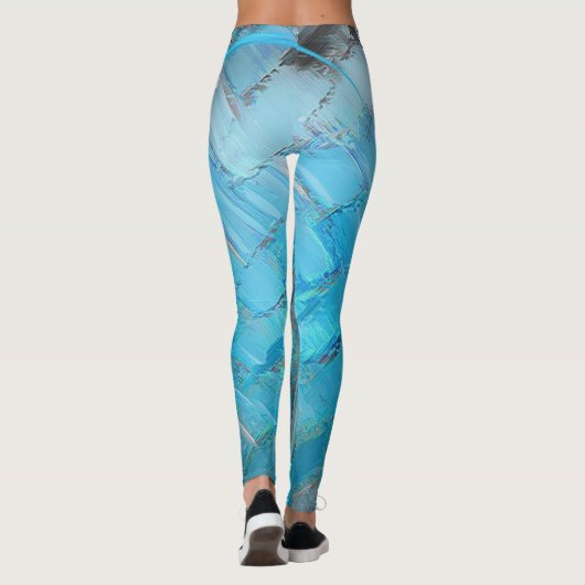 Blue Designer Leggings (Achterkant)