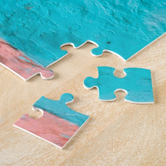 "BLUE DEUR, MAROKKO", REISFOTOGRAFIE PUZZZL LEGPUZZEL (Zijkant)