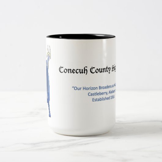 Blue Devil-Mok Tweekleurige Koffiemok (Center)