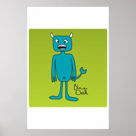 Blue Devil-Poster Poster (Voorkant)