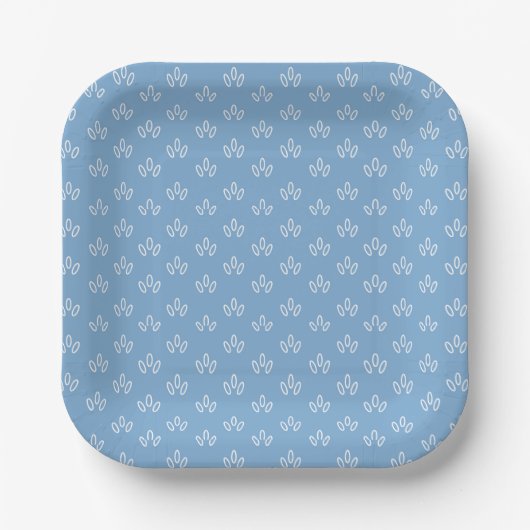 Blue Dew Drop Plate Papieren Bordje (Voorkant)