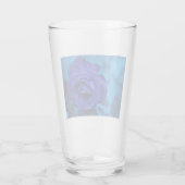 Blue Dewdrop Roos Glas (Achterkant)