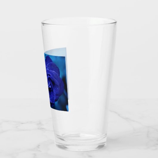 Blue Dewdrop Roos Glas (Links)