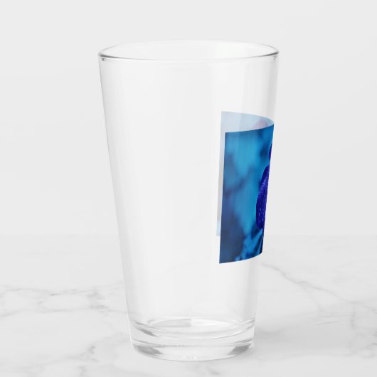 Blue Dewdrop Roos Glas (Rechts)