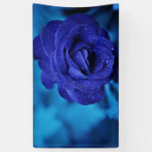 Blue Dewdrop Roos Spandoek (Verticaal)