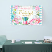 Blue Diamond Alice in Onederland Birthday Banner (Beurs)