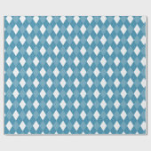 Blue Diamond Argyle-patroon Cadeaupapier (Vlak)