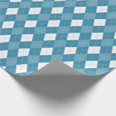 Blue Diamond Argyle-patroon Cadeaupapier (Hoek)