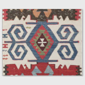 Blue Diamond Arrow Konya // 19th Century Cadeaupapier (Vlak)