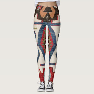 Blue Diamond Arrow Konya // 19th Century Leggings