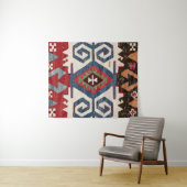 Blue Diamond Arrow Konya Cowboy Saddle  Wandkleed (In Situ (horizontaal))