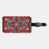 Blue Diamond Arrow Konya II 19th Century Authentic Bagagelabel (Achterkant horizontaal)