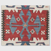 Blue Diamond Arrow Konya II 19th Century Authentic Cadeaupapier (Vlak)