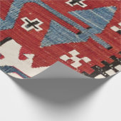 Blue Diamond Arrow Konya II 19th Century Authentic Cadeaupapier (Hoek)