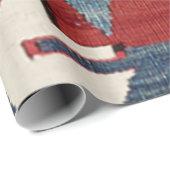 Blue Diamond Arrow Konya II 19th Century Authentic Cadeaupapier (Rol Hoek)