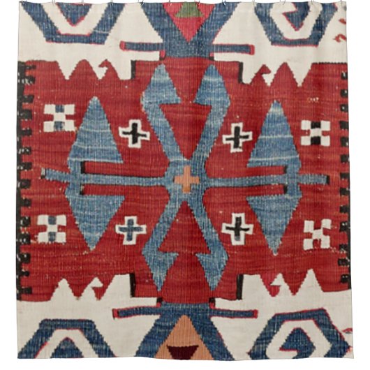 Blue Diamond Arrow Konya II Red Cowboy  Douchegordijn (Voorkant)