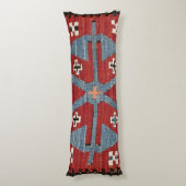 Blue Diamond Arrow Konya II Red Cowboy Lichaamskussen (Achterkant (Verticaal))