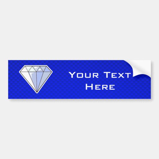 Blue Diamond Bumpersticker (Voorkant)