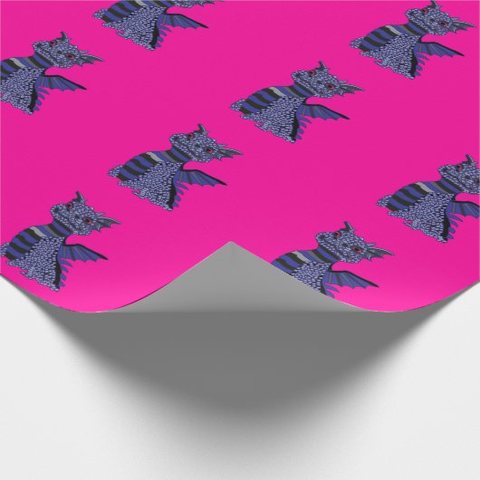 Blue Diamond Dragon Cadeaupapier (Hoek)