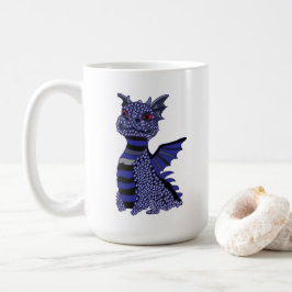 Blue Diamond Dragon Koffiemok
