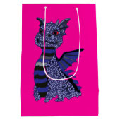 Blue Diamond Dragon Medium Cadeauzakje (Achterkant)