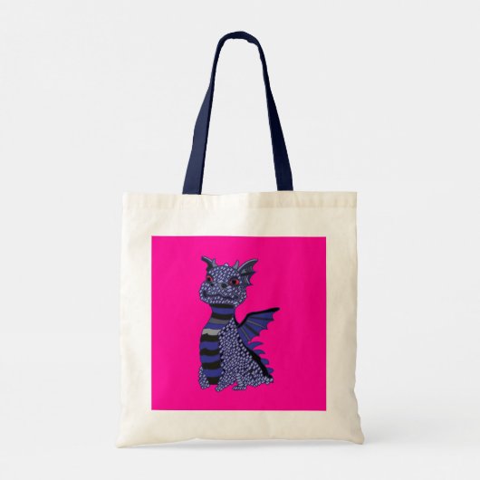 Blue Diamond Dragon Tote Bag (Achterkant)