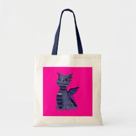 Blue Diamond Dragon Tote Bag