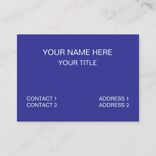 Blue Diamond Dragon Visitekaartje (Achterkant)