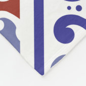 Blue Diamond Geometric Fleece Blanket Deken (Hoek)