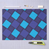 Blue Diamond Geometric Pattern Tissuepapier (Craft)