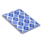 Blue Diamond Ikat Pattern Notitieboek (Rechterzijde)