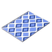 Blue Diamond Ikat Pattern Notitieboek (Linkerzijde)