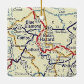 Blue Diamond KY  Map Keramisch Ornament (Achterkant)