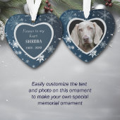 Blue Diamond Lijst Snowflake Pet Memorial Ornament