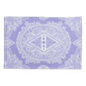 Blue Diamond Mandala Kussensloop (Achterkant)