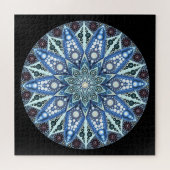 Blue Diamond Mandala Puzzle Legpuzzel (Horizontaal)