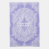 Blue Diamond Mandala Theedoek (Verticaal)