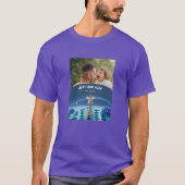 Blue Diamond Metallic King Chess Vaderdag  T-shirt (Voorkant)
