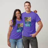 Blue Diamond Metallic King Chess Vaderdag  T-shirt (Unisex)