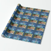 Blue Diamond Metallic King Schaak Vaderdag Cadeaupapier (Uitgerold)