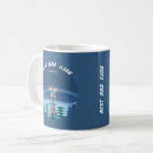 Blue Diamond Metallic King Schaak Vaderdag  Koffiemok (Voorkant links)